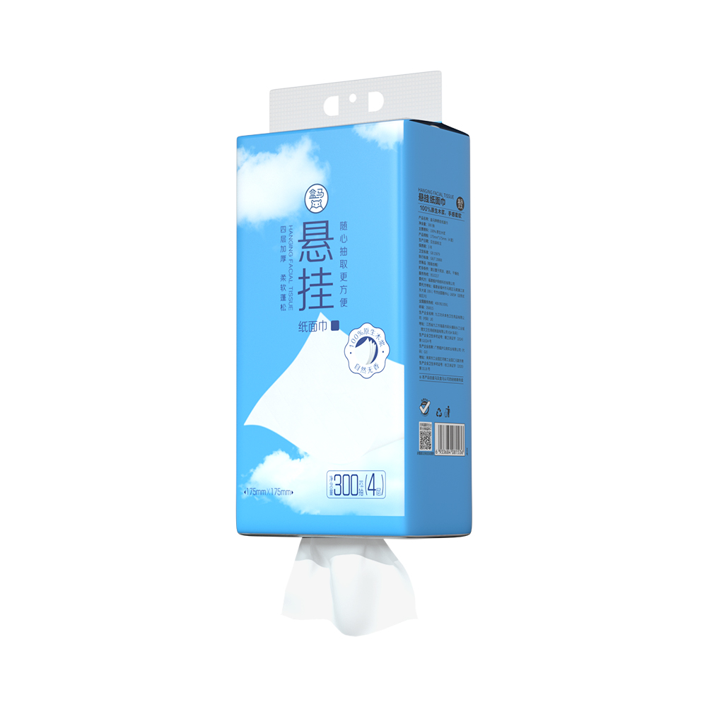 盒马 悬挂式纸面巾 4层 300抽