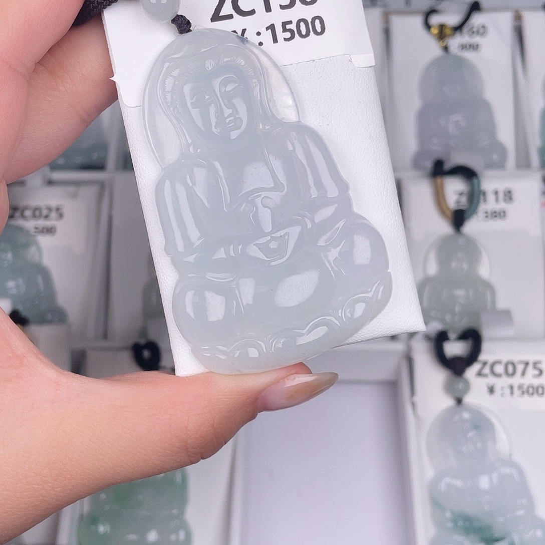 翡翠未镶嵌颈饰zc138