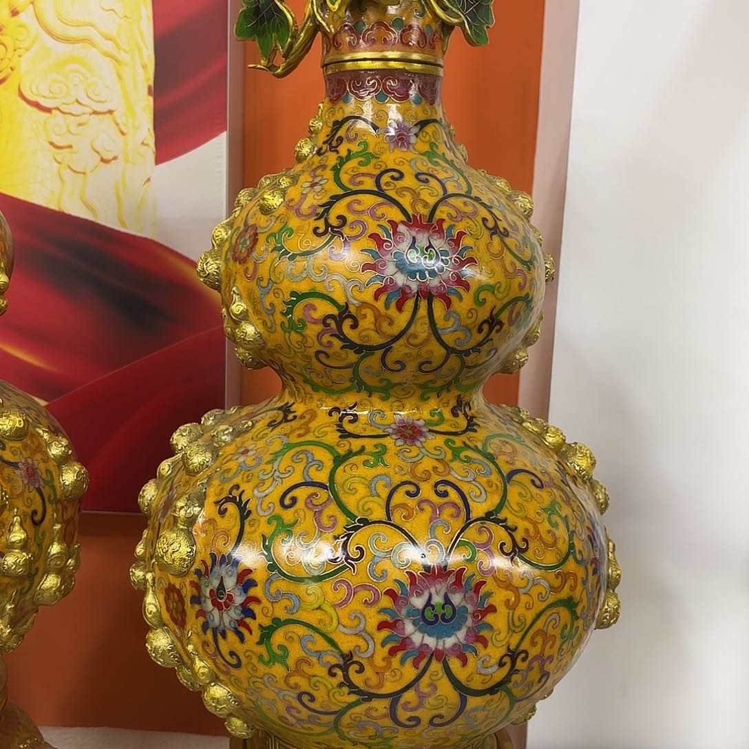 琉璃手工艺品景泰蓝葫芦摆件