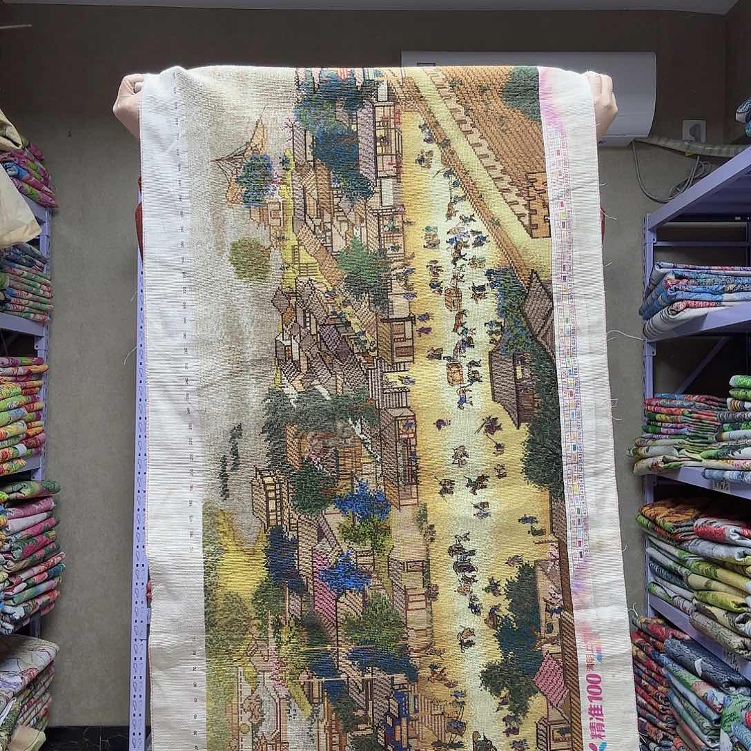 赵***伴棉十字绣六米清明处理