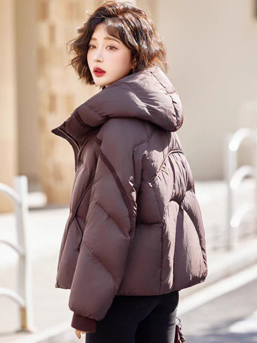 花想2024新款保暖羽绒服气质加厚保暖90鹅绒羽绒服外套H208彭彭