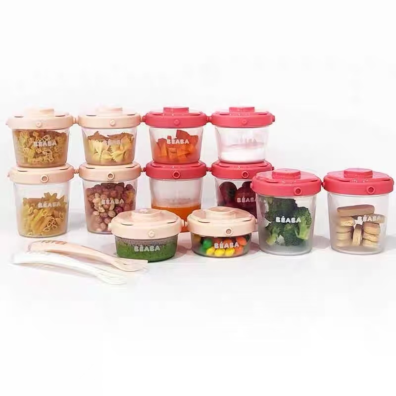 beaba进口辅食盒婴儿零食保鲜冷冻儿童宝宝储存格罐外出便携收纳
