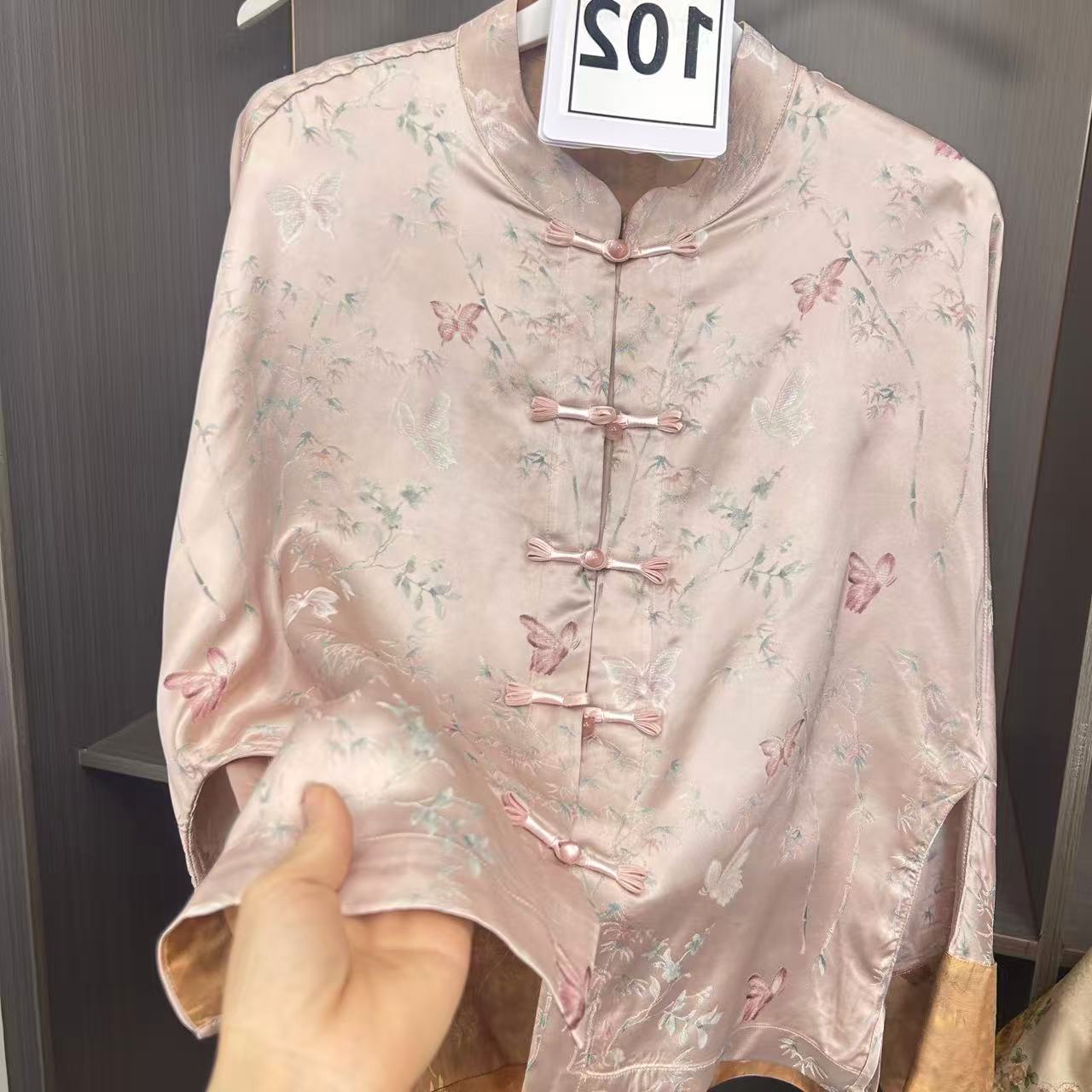 102【柜柜货】蝶恋花 新款气质上衣新中式国风外套女