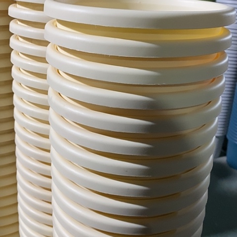 树脂四季3号米黄无托10个