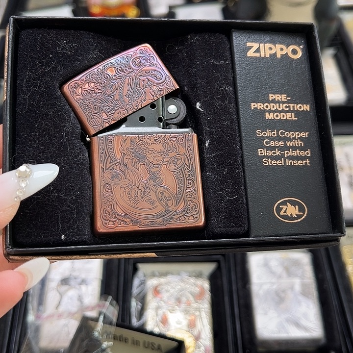 镜面貔貅紫铜打火机