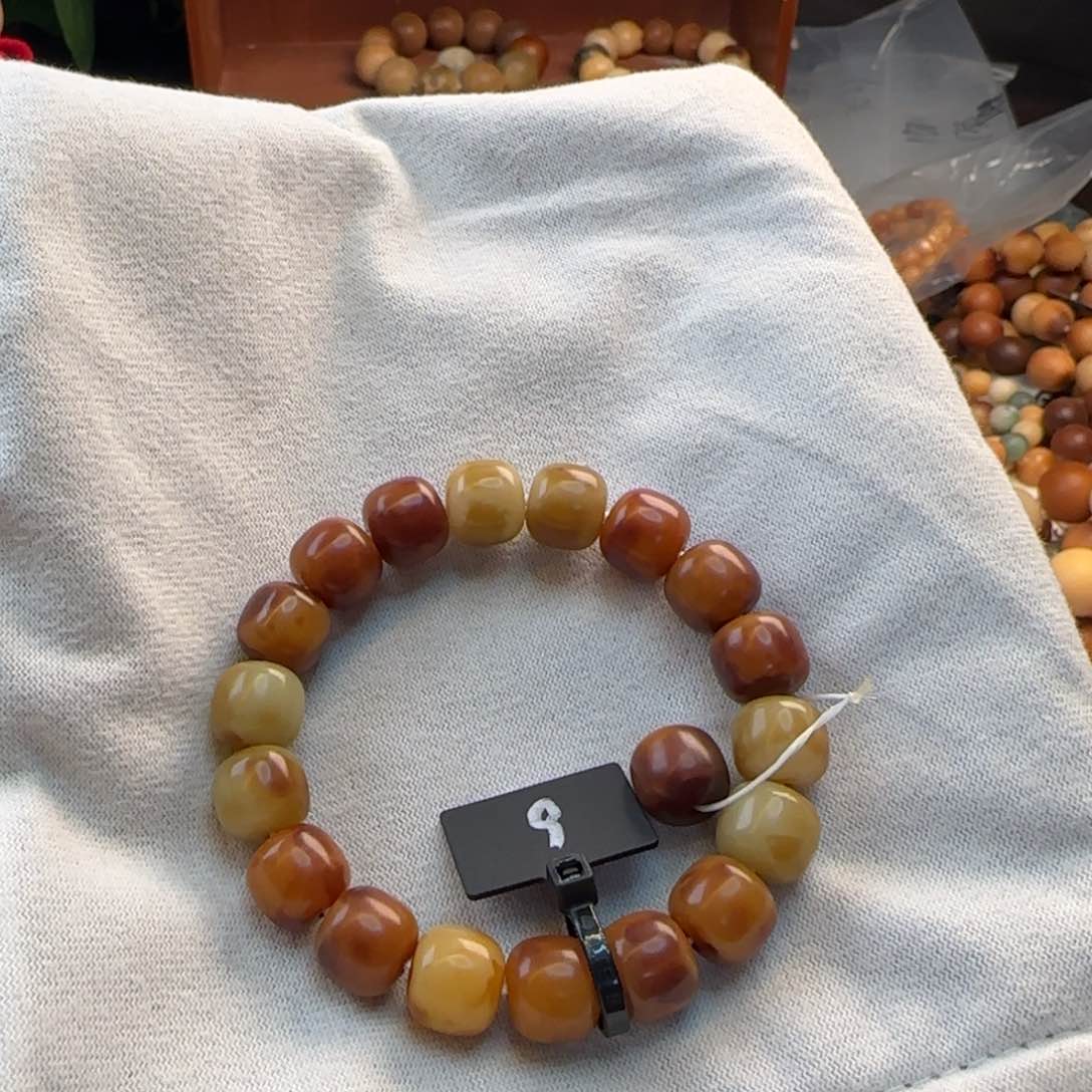 菩提根/象牙果手串卡12桶珠全品9