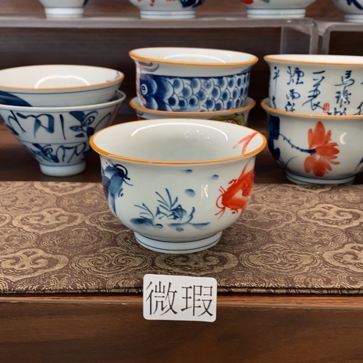 釉下老陶泥手工绘制