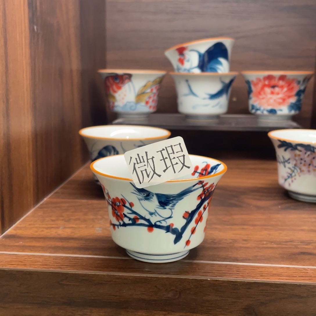 微瑕釉下彩纯手绘