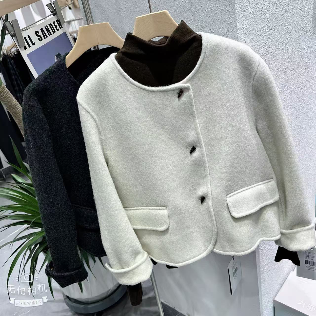 【慕.我们的店】韩系短款双面澳毛外套（不可机洗）