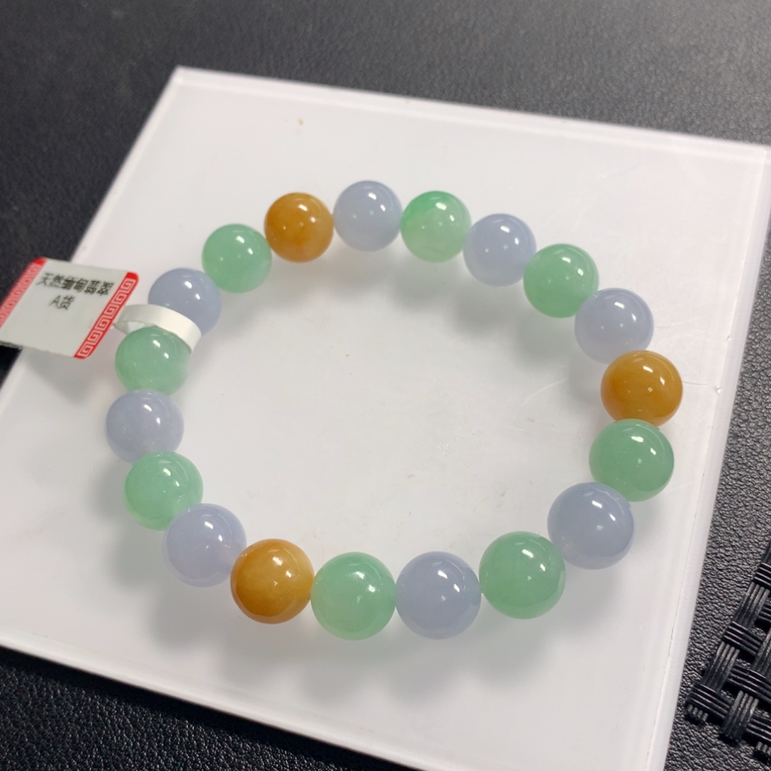 翡翠未镶嵌颈饰手串