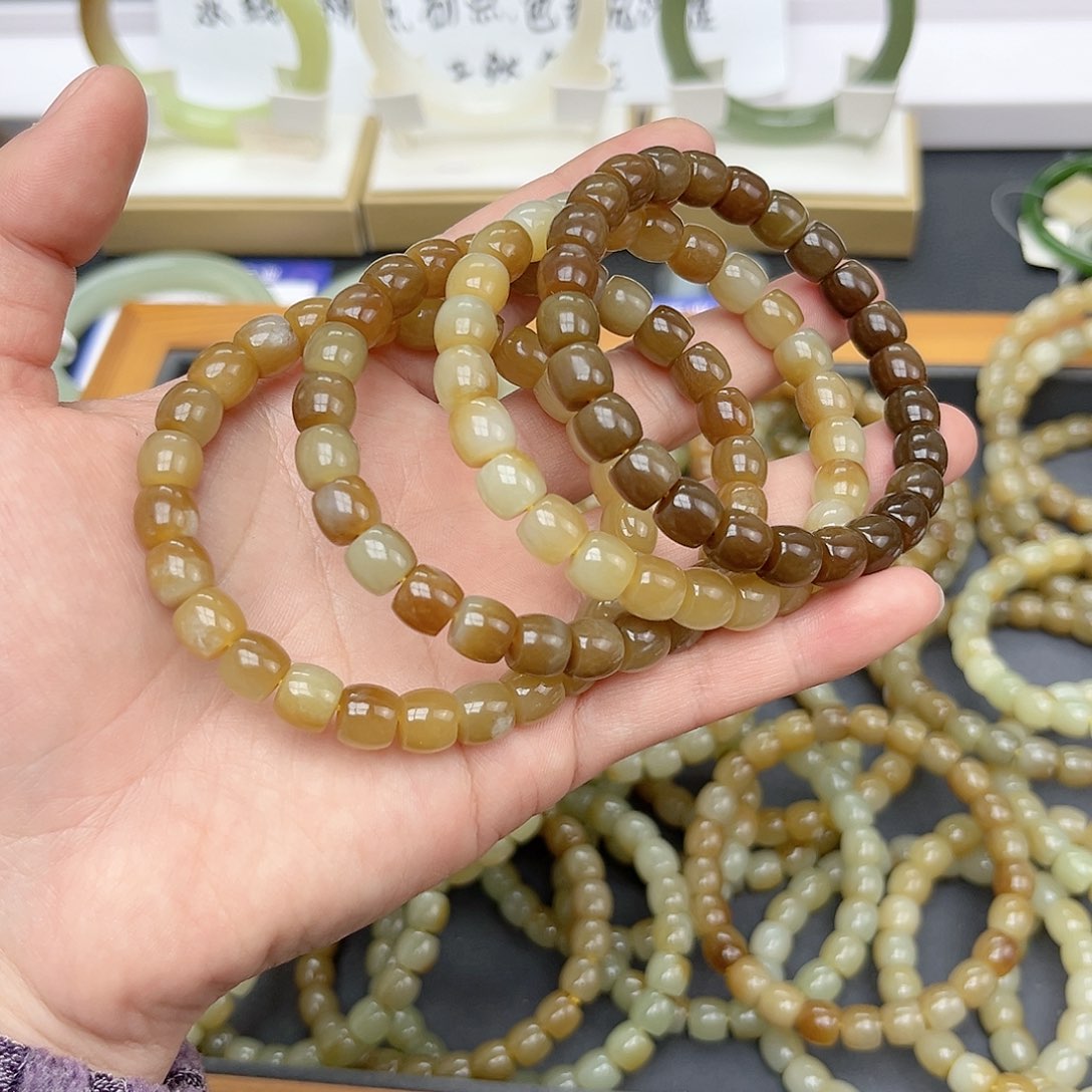 【闪购商品】和田玉（糖玉）手链未镶嵌