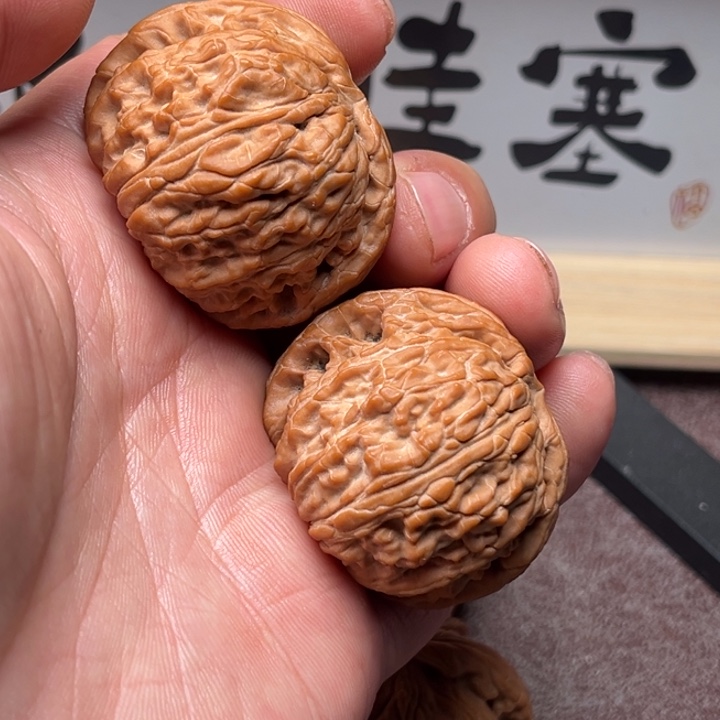 文玩核桃把件白狮子