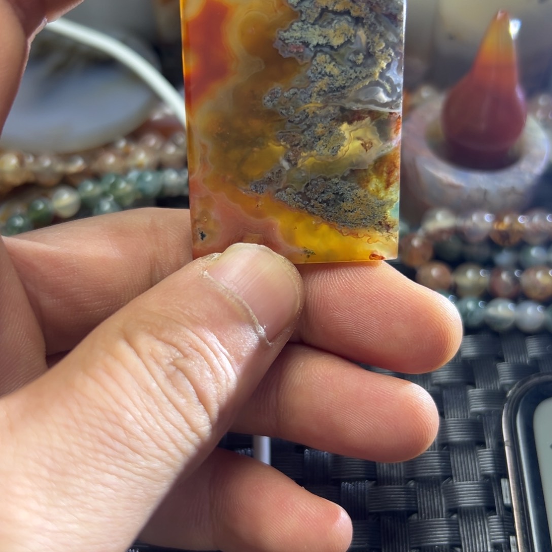 玛瑙/玉髓吊坠(不含链)未镶嵌浊*