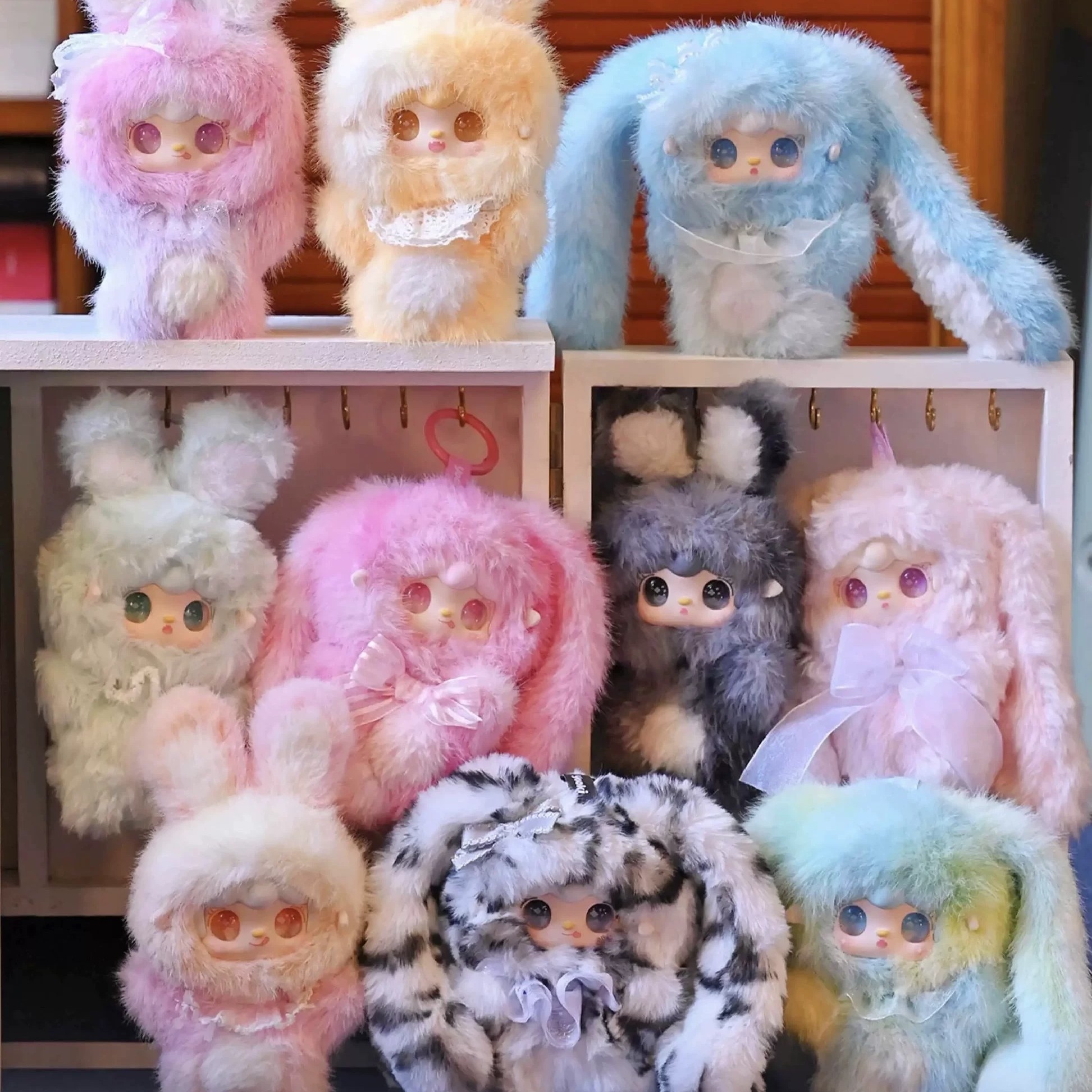 A1【正版整端】yooki氧氧跳一跳小兔女神烂漫礼物可爱包挂毛绒盲盒