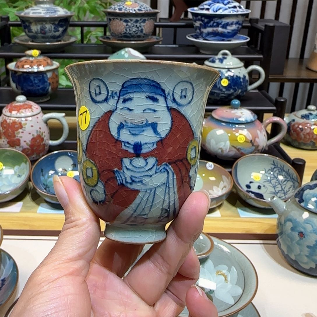 景德镇陶瓷手绘作品茶具