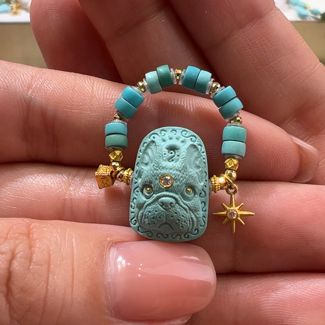 绿松石配件未镶嵌戒指