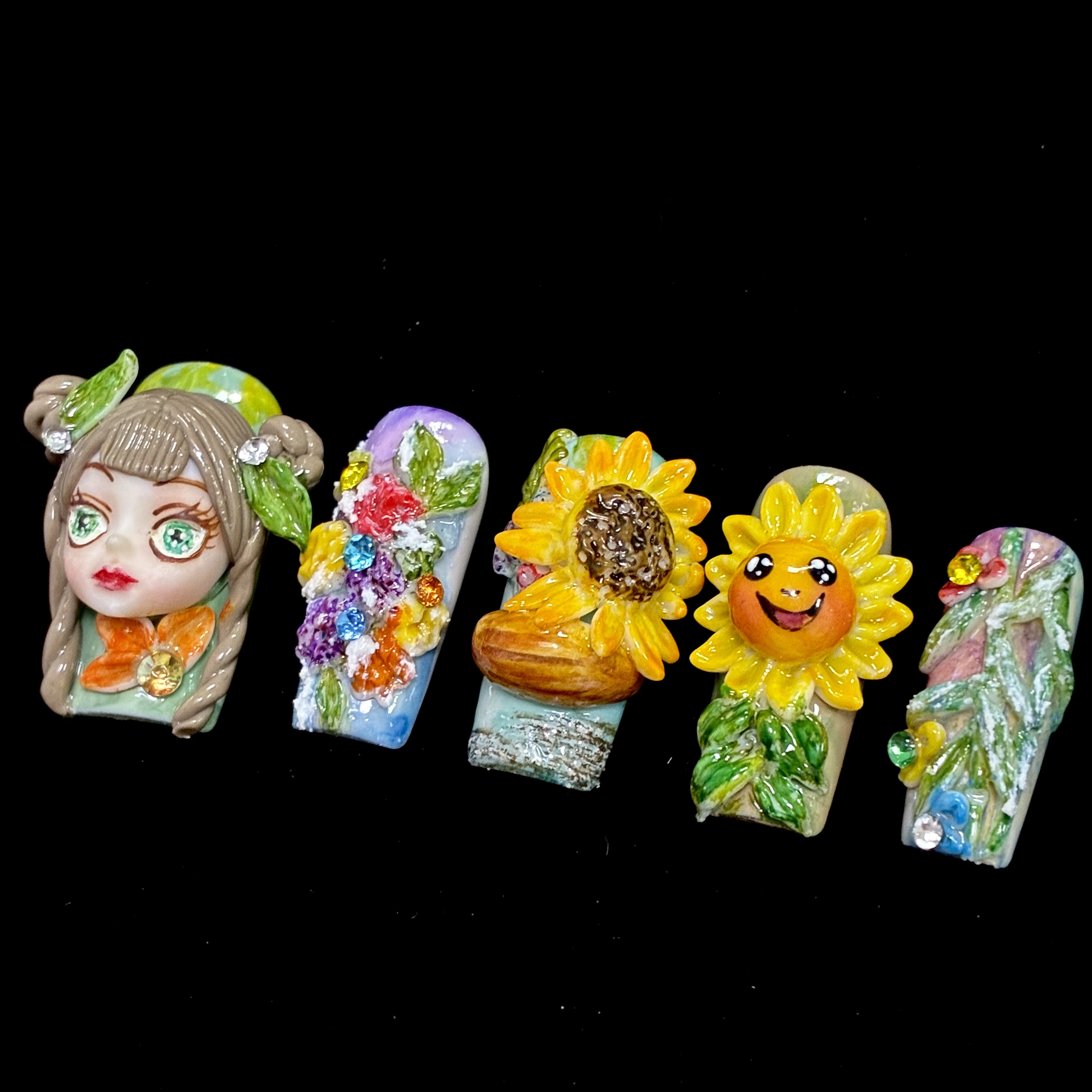 【向阳而生】2025爆款高级穿戴美甲中长款娃娃款式推荐