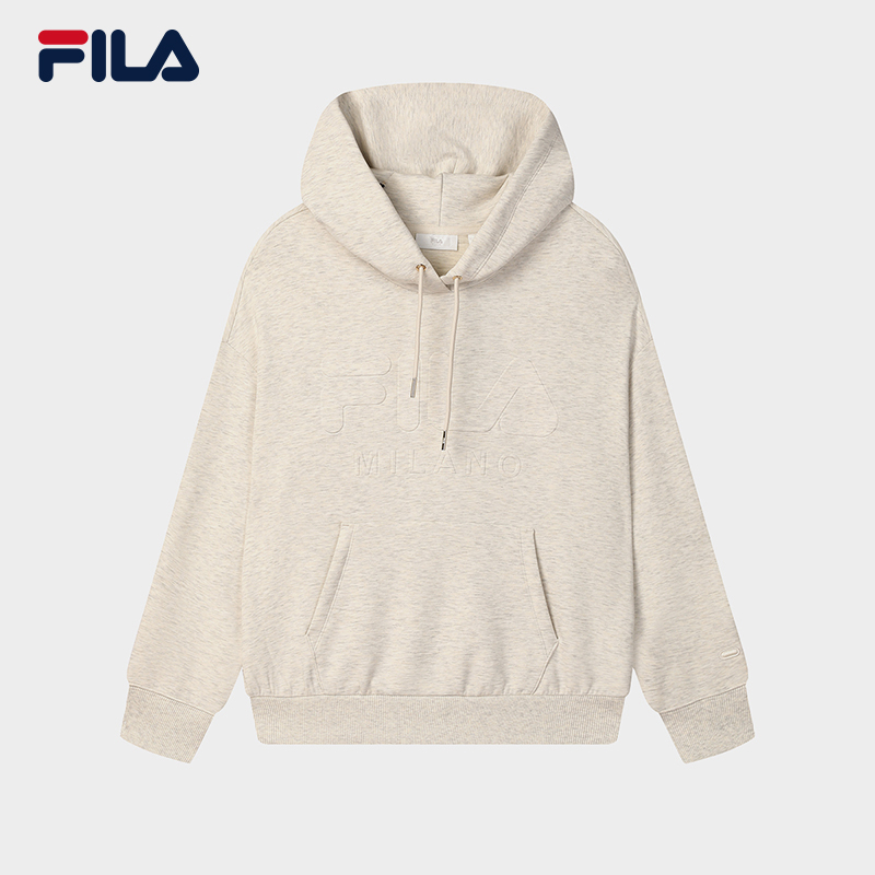 Fila/斐乐2025年女士户外休闲衣百搭休闲运动连帽卫衣F11W515205F