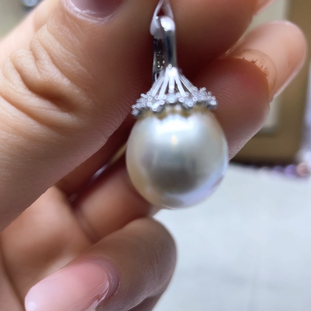 海水珍珠颈饰银S925镶嵌