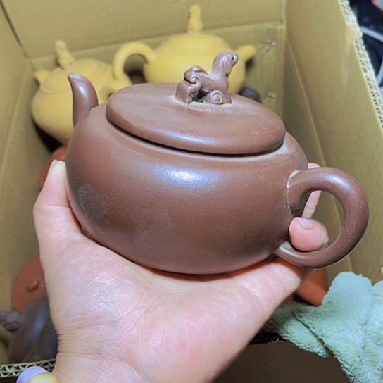 茶壶绿泥宜兴紫砂全手工制作工艺