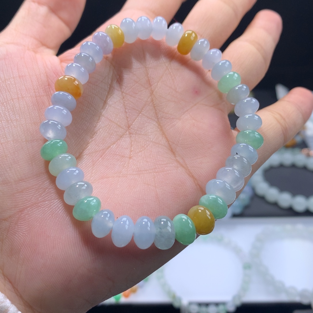 翡翠未镶嵌手链卡7.3～8.3