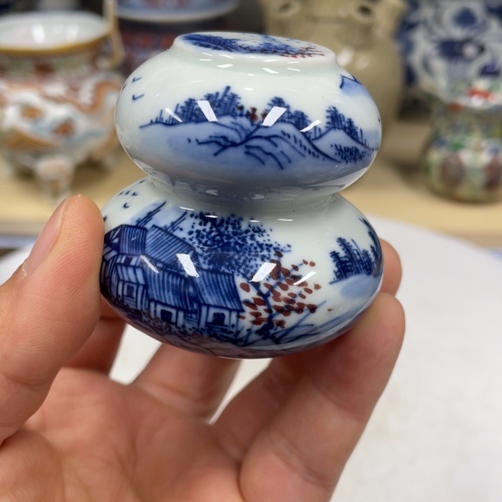 陶瓷百****长青花瓷器一件