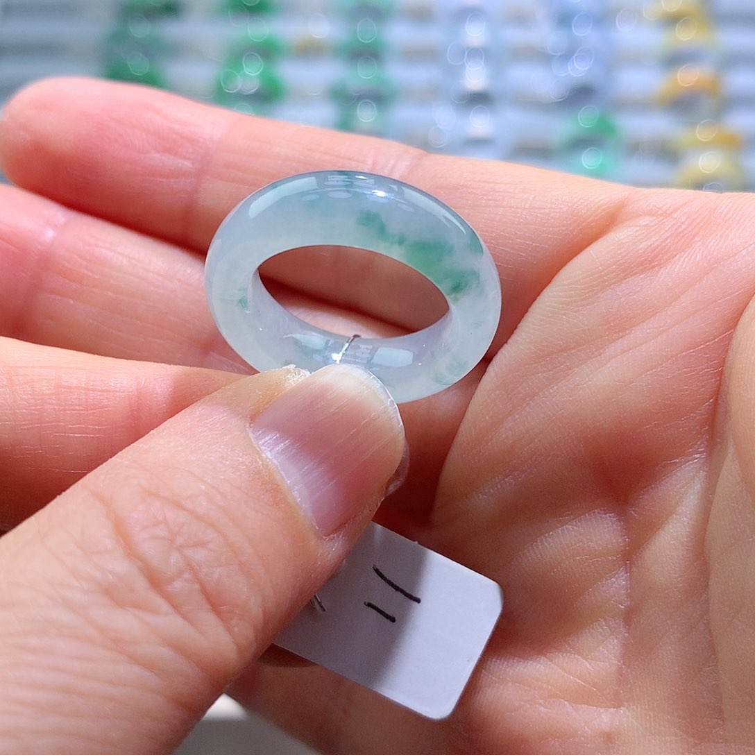 翡翠戒指未镶嵌11号