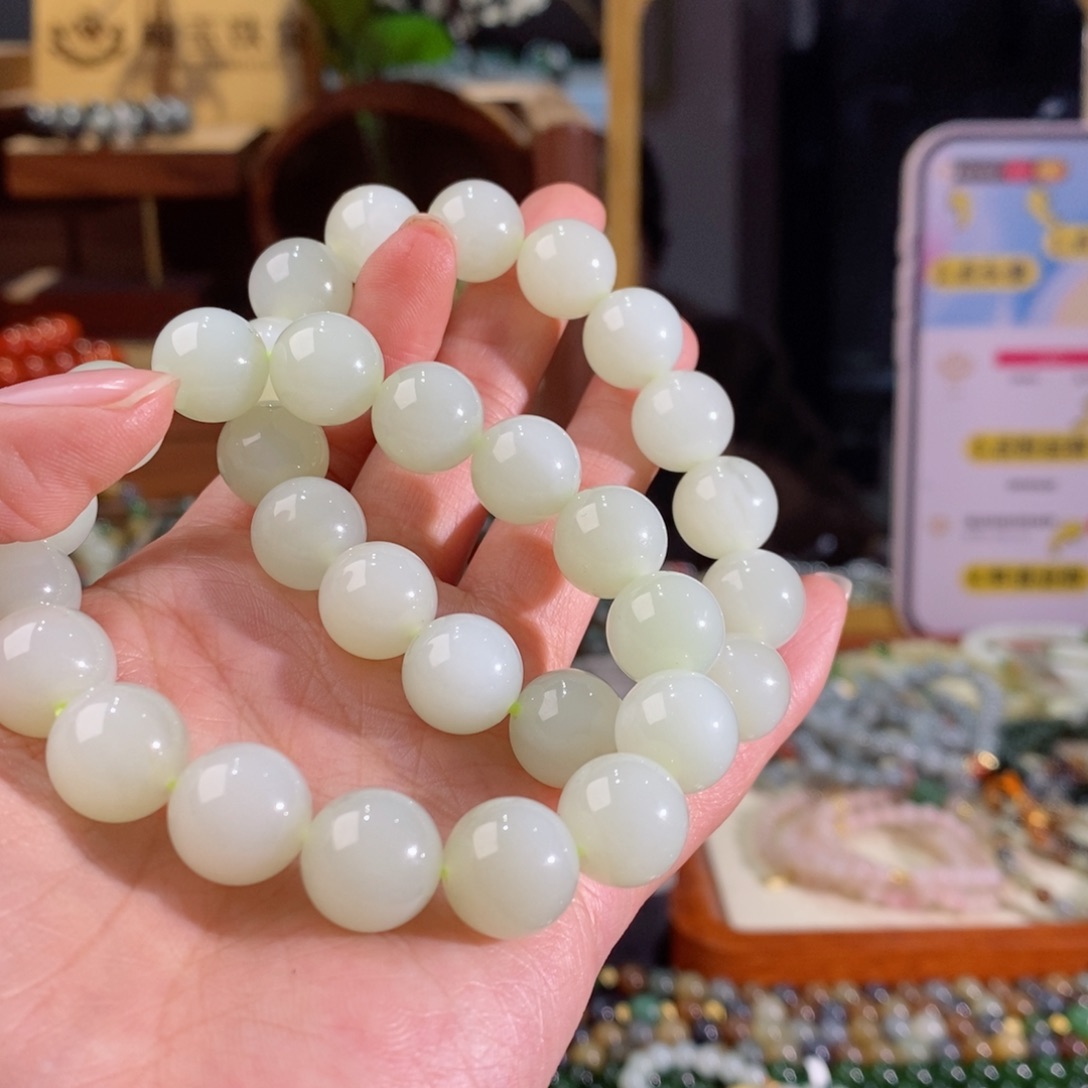 和田玉手串多样性拍一发一未镶嵌