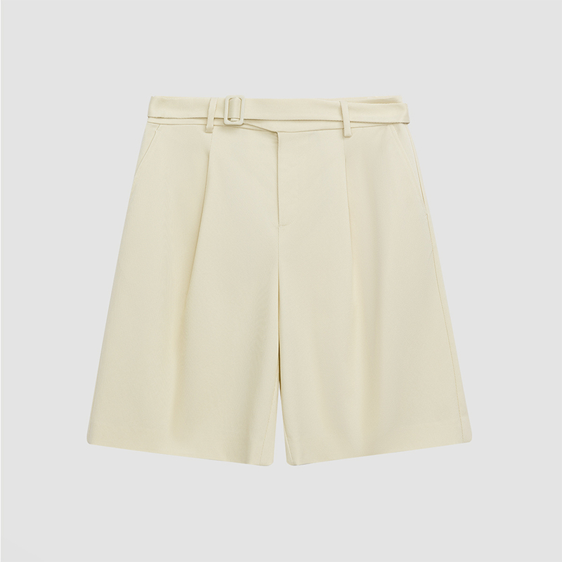 【达人专属】播24春气质显瘦时尚女士可调节系带腰头短裤DDR2KD5441