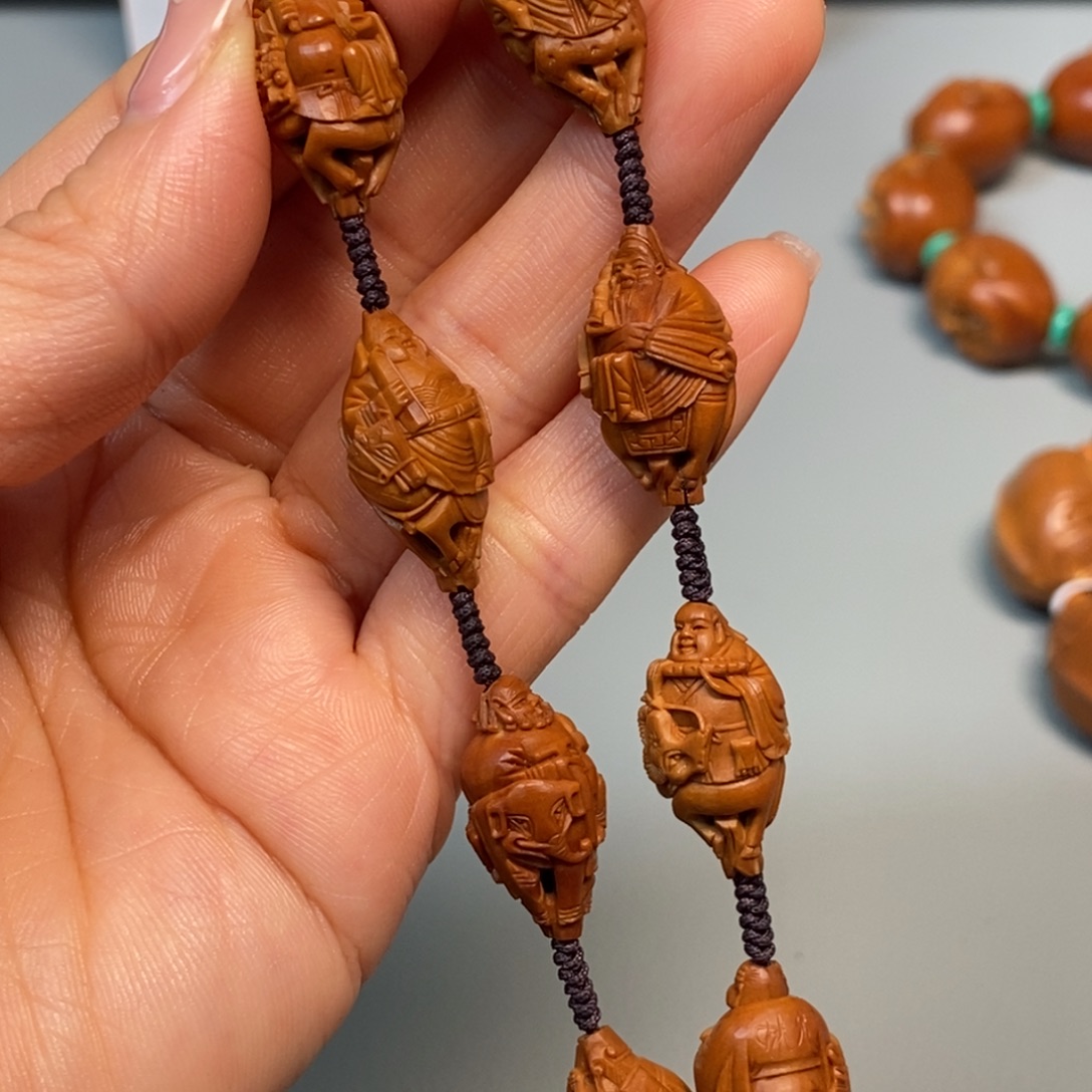 橄榄核手串/手链老苏工八仙