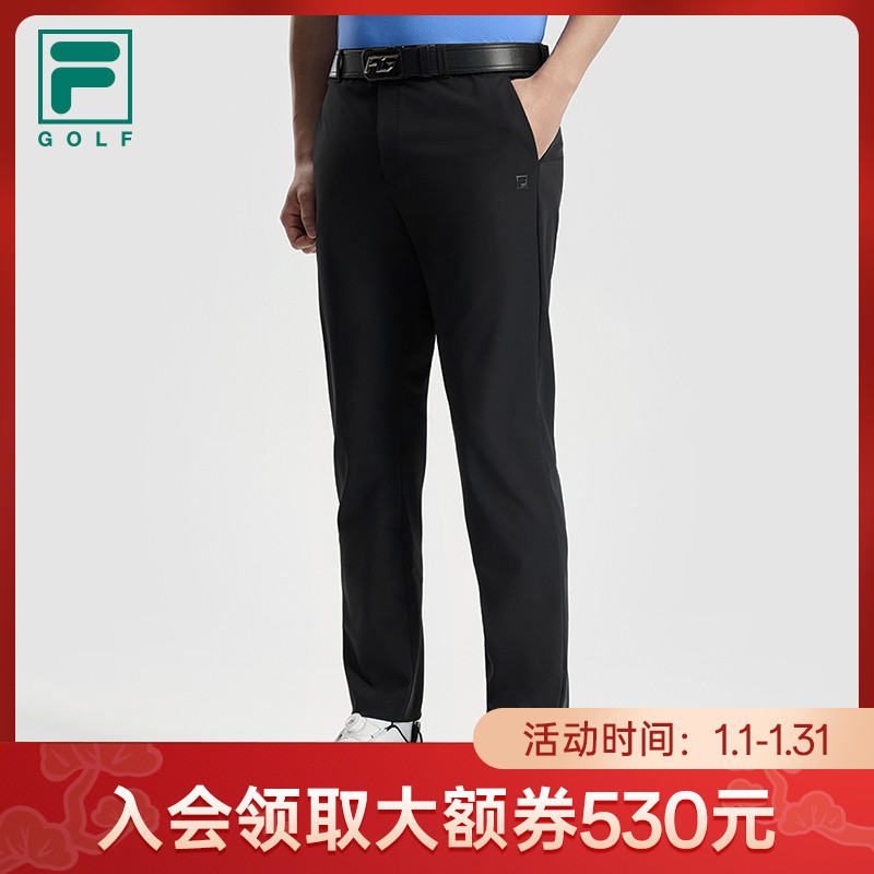 FILA斐乐高尔夫长裤拉链休闲直筒商务直筒裤A11M535808F