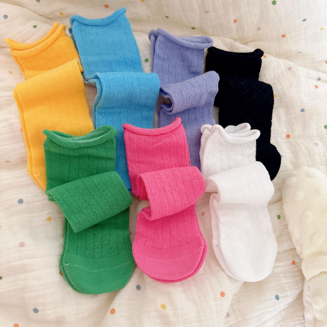 多巴胺袜子夏季休闲风多巴胺百搭