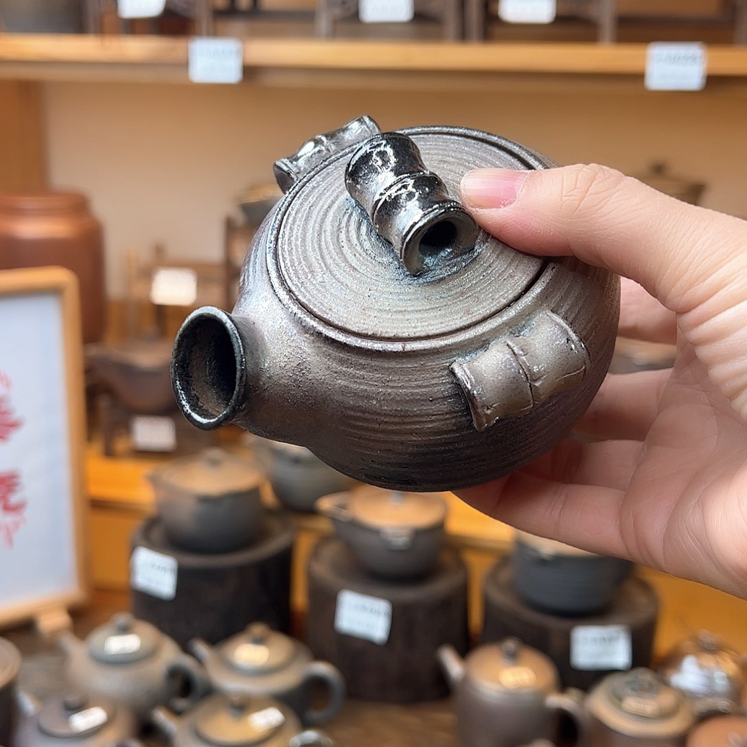 狼*了南宁红陶柴烧茶壶大嘴壶