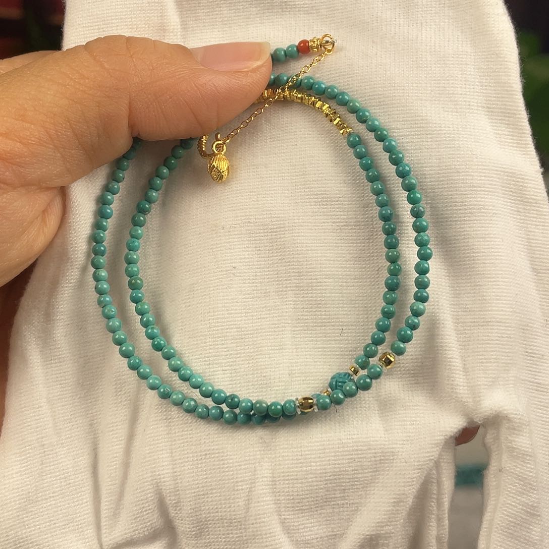 绿松石配饰银S925镶嵌