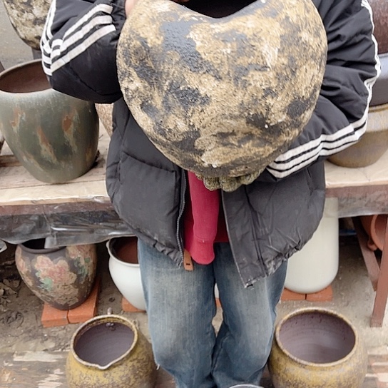 紫砂花盆高度26口径16