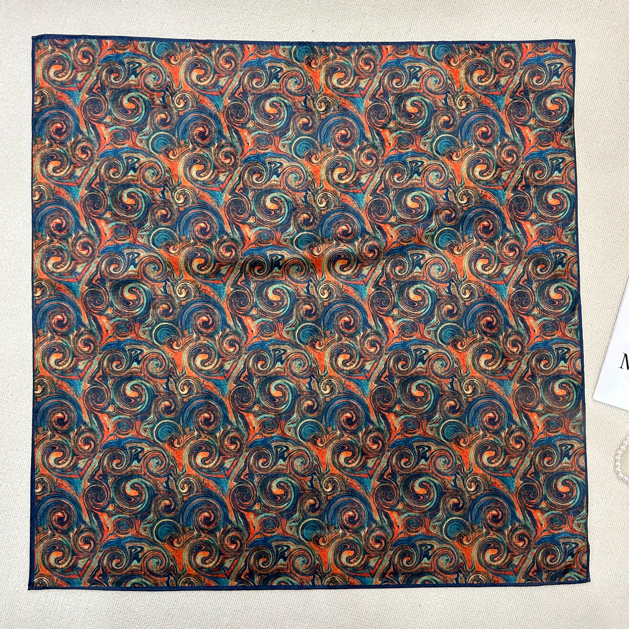 【墨彩】香云花萝70*70左右方巾（xys-568）