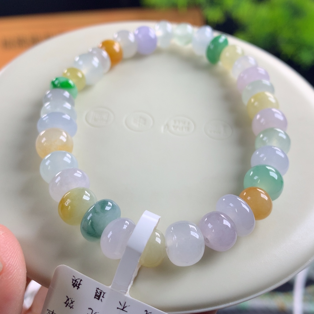 翡翠未镶嵌手链卡6～8.7