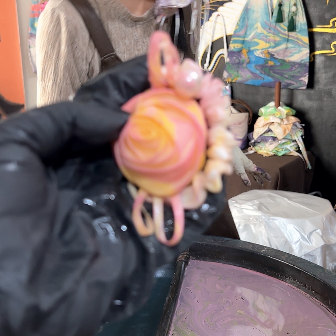 124玫瑰发圈桃之夭夭