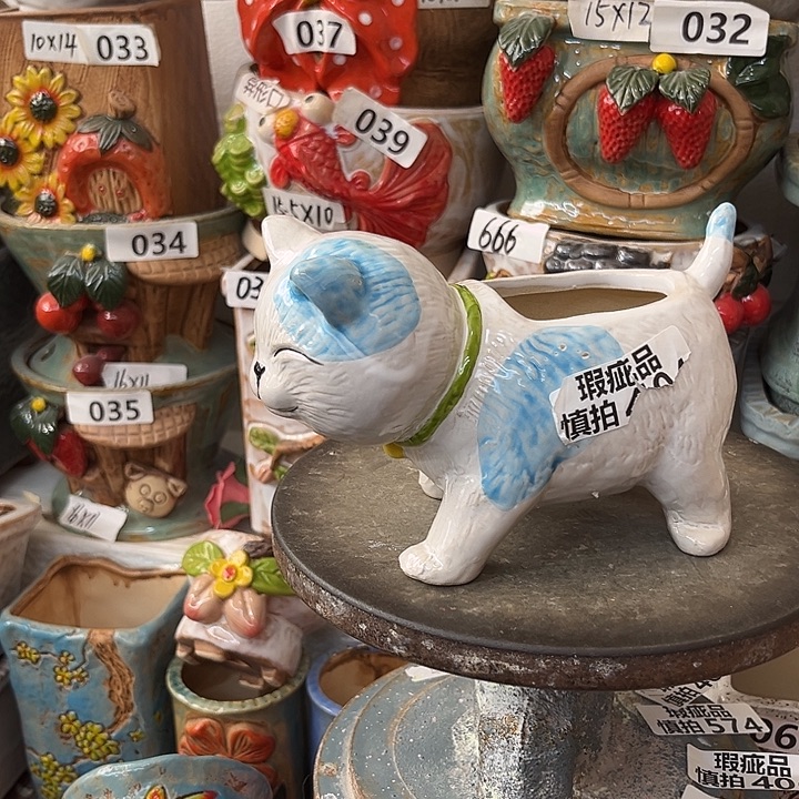 粗陶材质多肉花盆