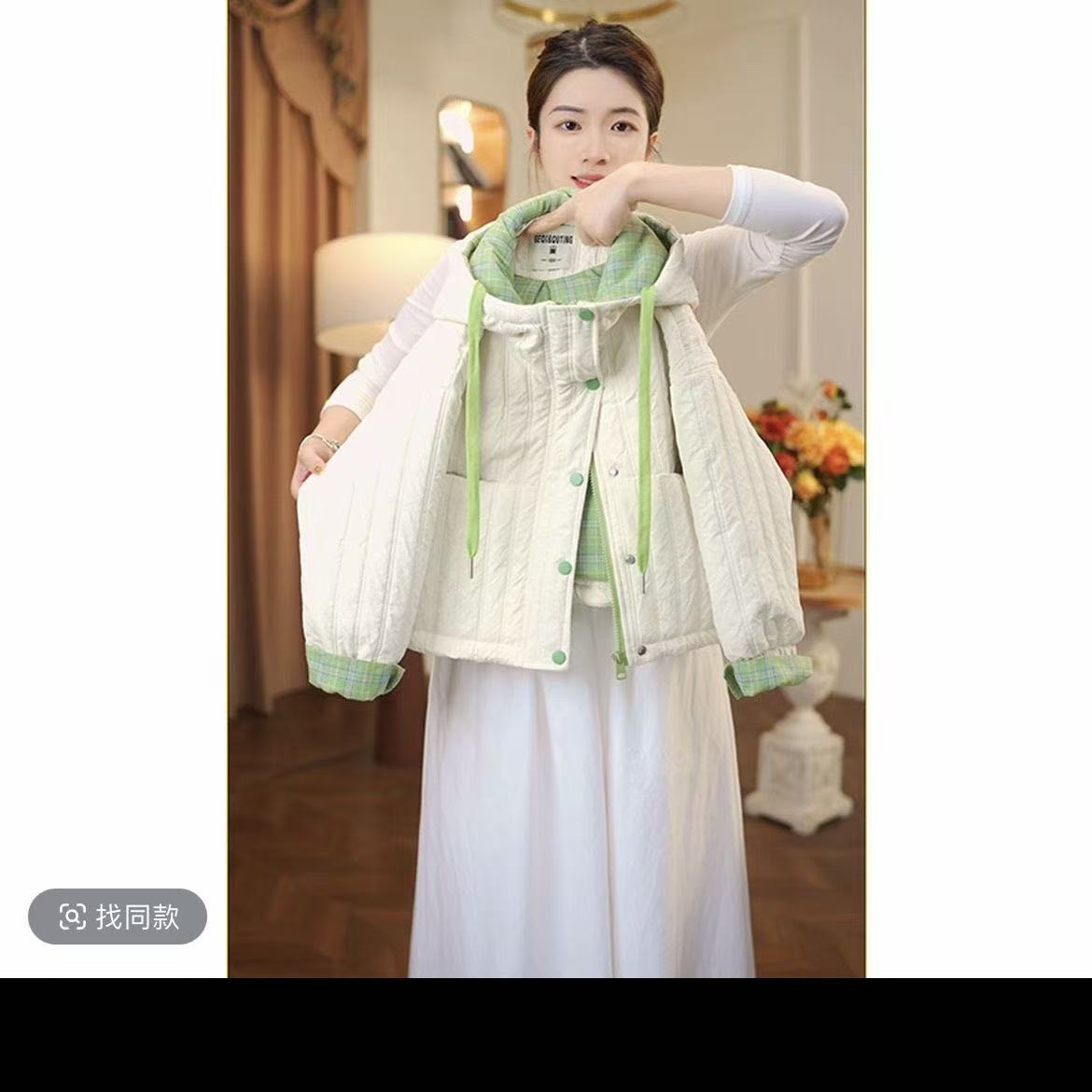 【现货】女童加厚夹棉冬装棉服2025冬季新款时尚洋气保暖重工外套