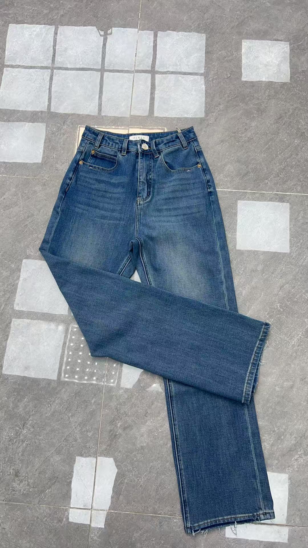 【F08四面弹！】2025高端定制不变形四面弹窄版百搭女士牛仔裤女