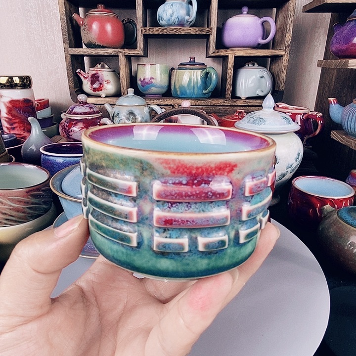 中国神后钧瓷茶具