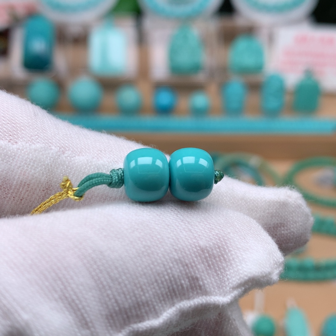 绿松石未镶嵌珠宝奇石8.5mm