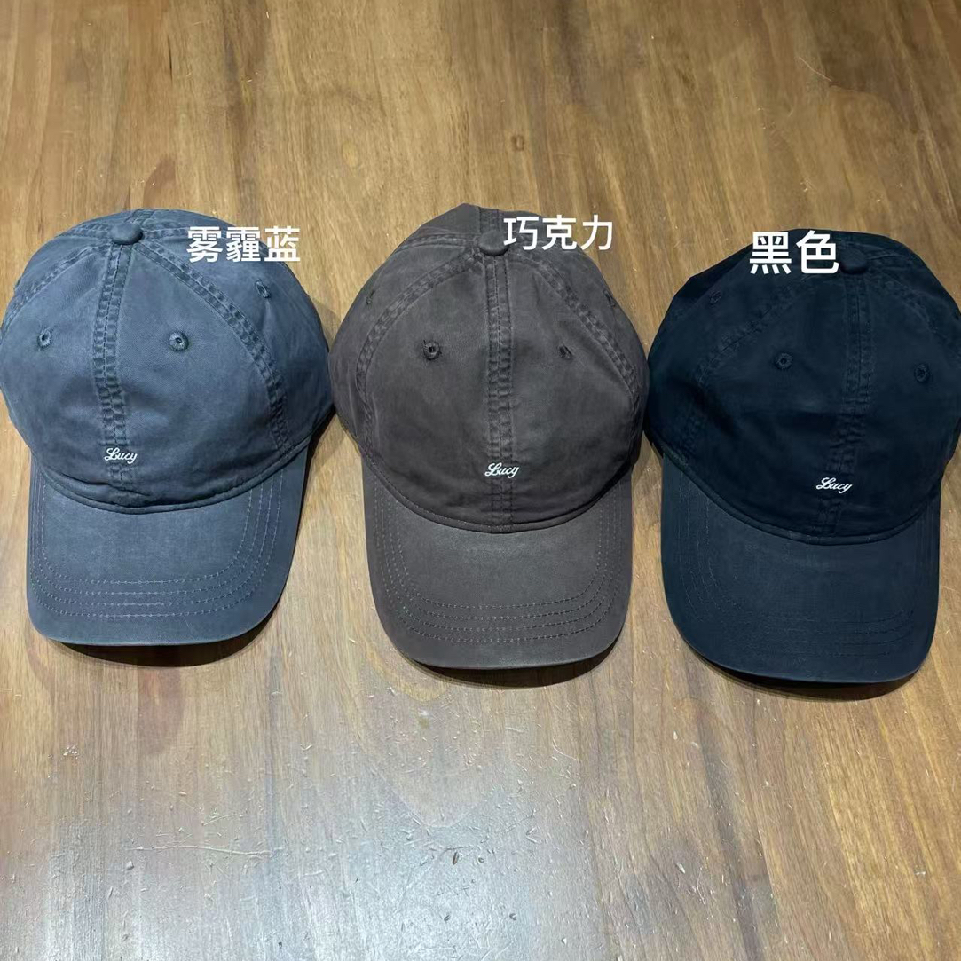 （颜色备注）字母刺绣蓝色休闲棒球帽mz031