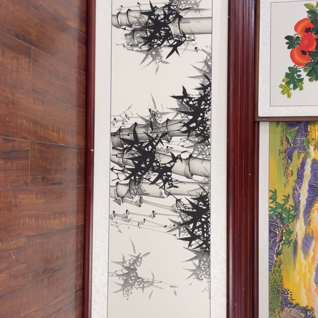 国画带框尺寸48*163厘米