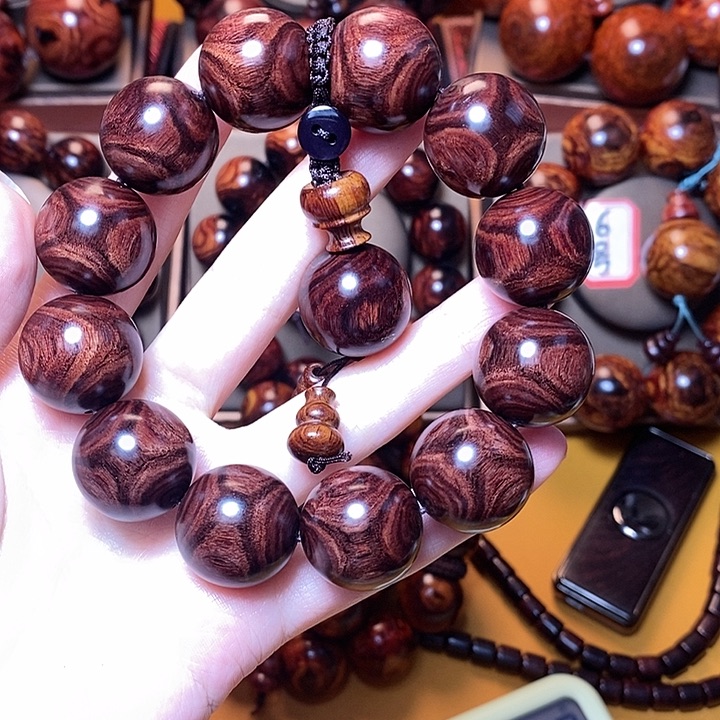 黄花梨/降香黄檀裕*福2.0对眼鬼脸