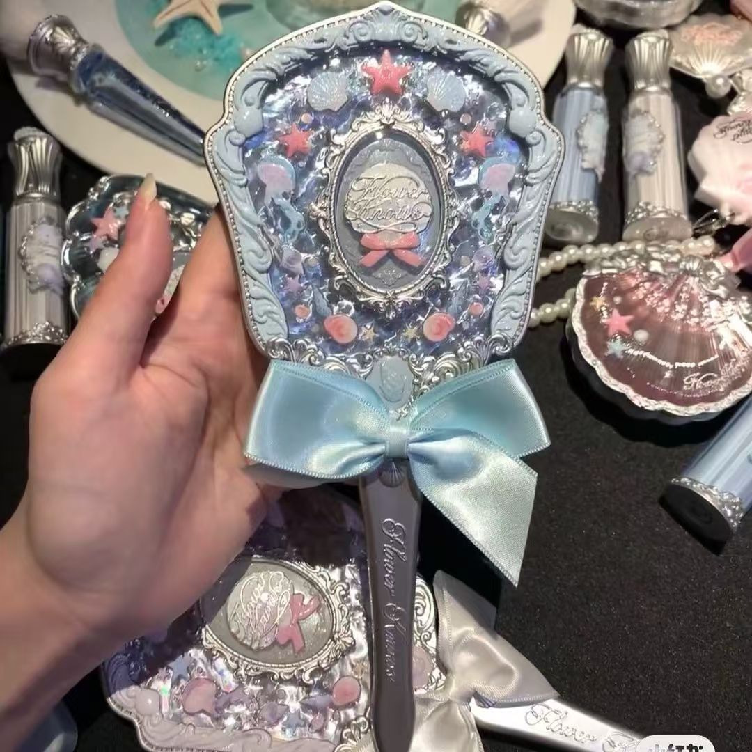 790号花知晓贝壳珍珠系列手持镜