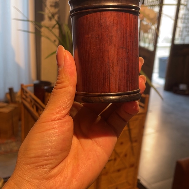 紫砂香筒老煤竹茶仓