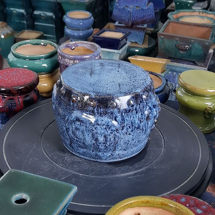 石湾花盆底座微瑕