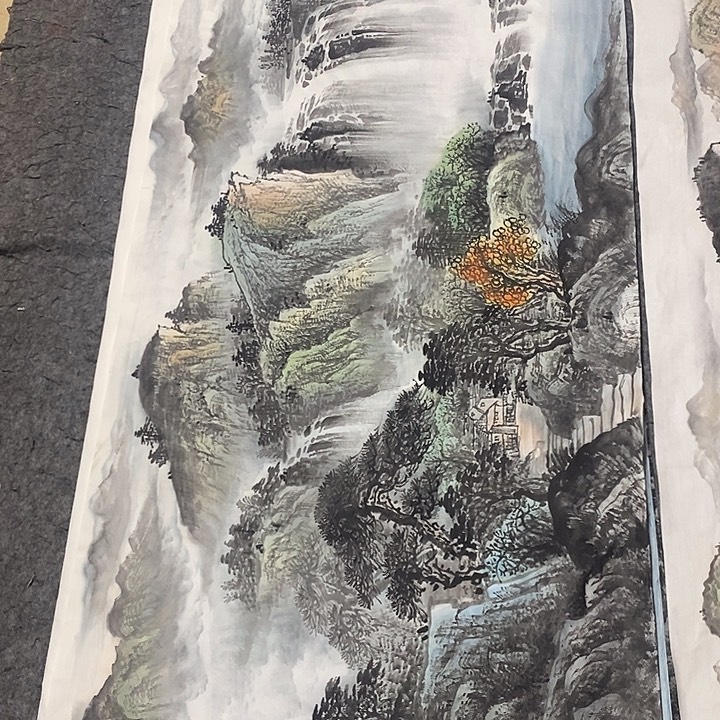 一***五国画国画国画小六尺的